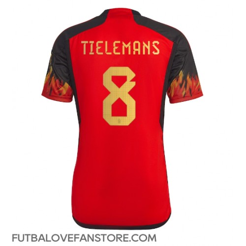 Belgicko Youri Tielemans #8 Domáci futbalový dres MS 2022 Krátky Rukáv